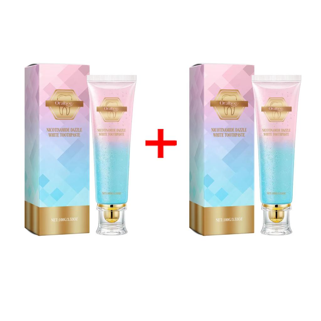 Niacinamide Whitening Toothpaste Intensive Whitens Teeth Protects Enamel Removes Stains & Refreshes Breath Daily Oral Care