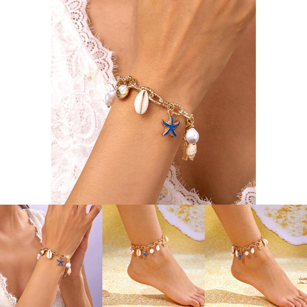 Bohemian Beach Shell Jewelry Summer Fashion Pearl Bracelet For Women