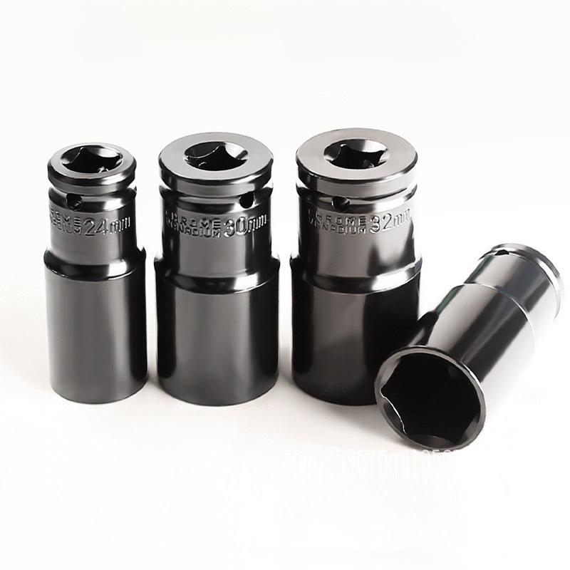 10 buc. Set de prize de impact metric cu antrenare de 1/2 ", priză universală, set de prize adânci cu antrenare metrică, cheie pentru instrumente de reparații pneumatice cu aer