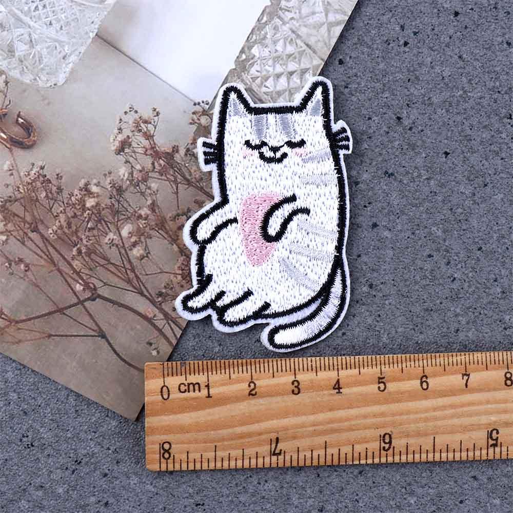 Kitty Repair Sewing Jeans Jacket Embroidered Cloth Sticker Appliques Sewing Fabric Badges Patches