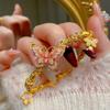 Enamel Butterfly Bracelet For Women Gold Color Bracelets Sweet Party Birthday Jewelry Gift