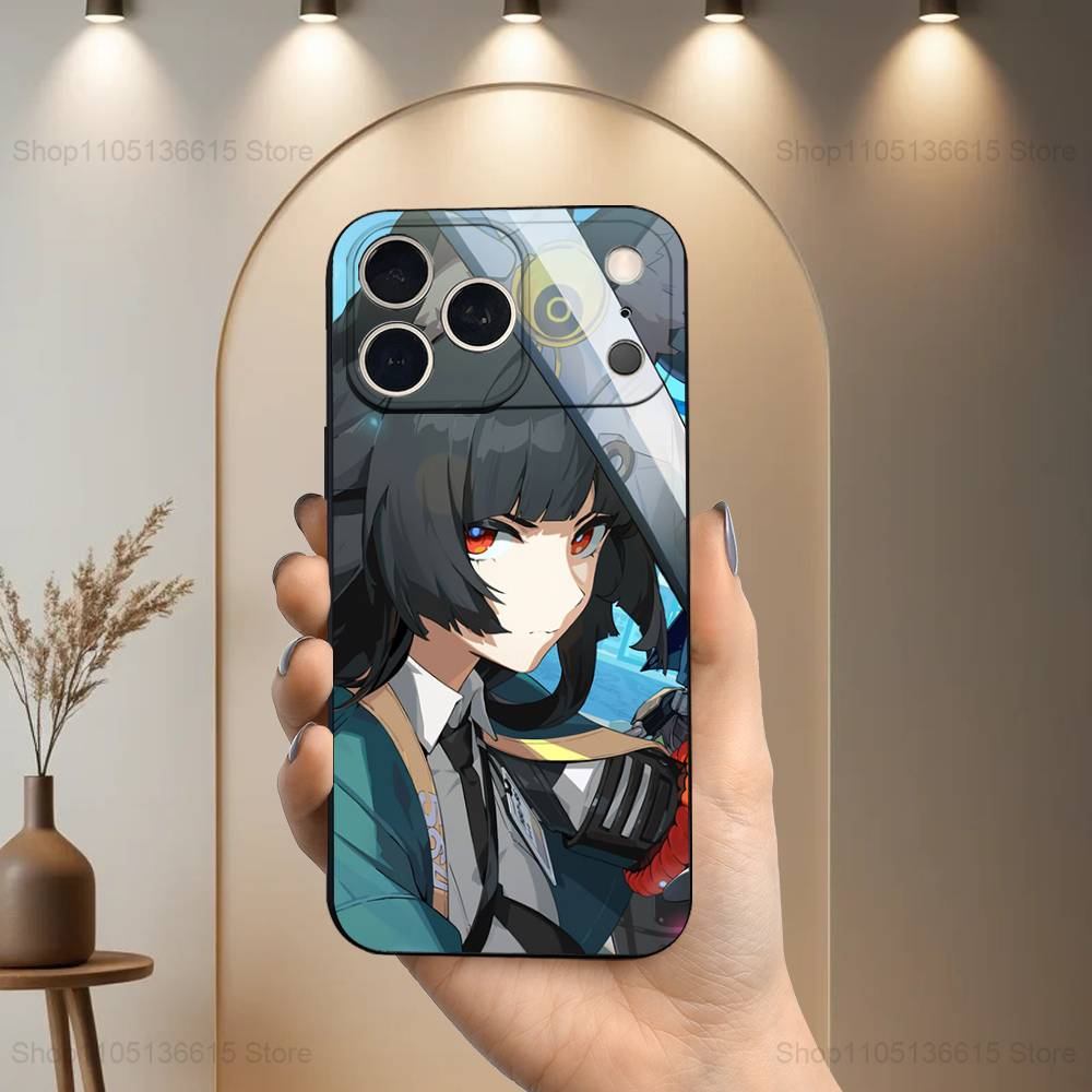 Cute H-Hoshimi M-Miyabi Phone Case For iPhone 17,16,15,14,13,12,11 Plus,Pro Max,XS,X,XR,SE,Mini,8,7,Soft Silicone Black Cover iPhone12PROMAX