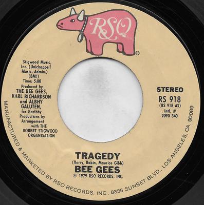 7-Zoll Schallplatte BEE GEES - Tragedy RS918 RSO 1979 US Soul/Funk Gebraucht