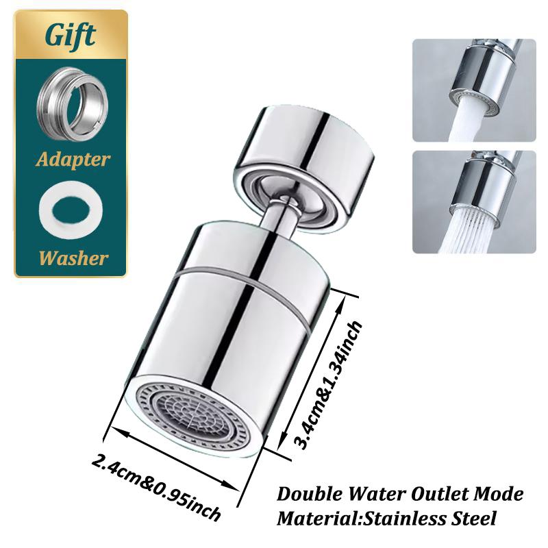 720°Universal Kitchen Faucet Anti-splash Aerator Bathroom Tap Rotatable Faucet Sprayer Saving Water Tap Nozzle Extender Adapter