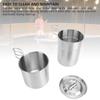 Składane Naczynia Kempingowe Stal Nierdzewna 304 Spożywcza Wielofunkcyjne Przenośne Kubki Kempingowe Kubki Garnki z Pokrywką na Zewnątrz