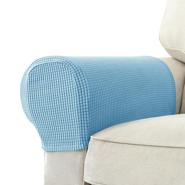 Sofa-Armlehnenbezüge, Stretch-Set, Stuhl, Sofa, Sitzkissen, Armschoner, Sesselbezüge, solider Couchbezug, abnehmbar