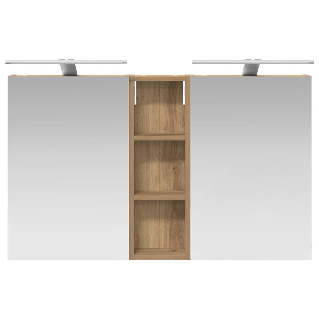 Bathroom Cabinet Set 3 Pcs 100 X 10.5 X 60.5 Cm Particleboard