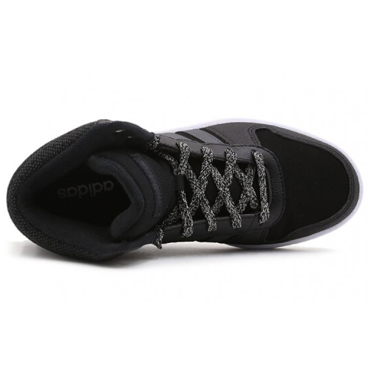 adidas Neo Hoops 2.0 Durable Non-Slip Mid-Top Basketball Shoes Women Sneakers Black White B42110