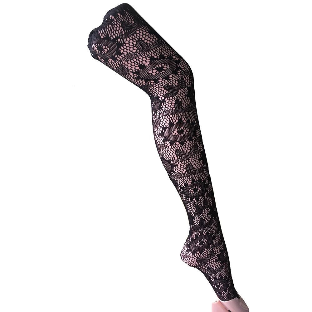 Sexy Lace Fishnet Tights With Floral And Geometric Patterns For Youth
