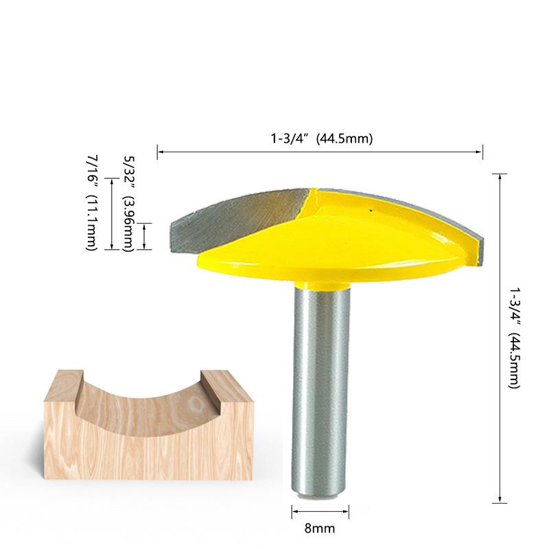 

Высококачественный набор из 8 фрез для деревообработки: Инструменты для тонкого округлого дна, долбления, резьбы, гравировки и долбления.