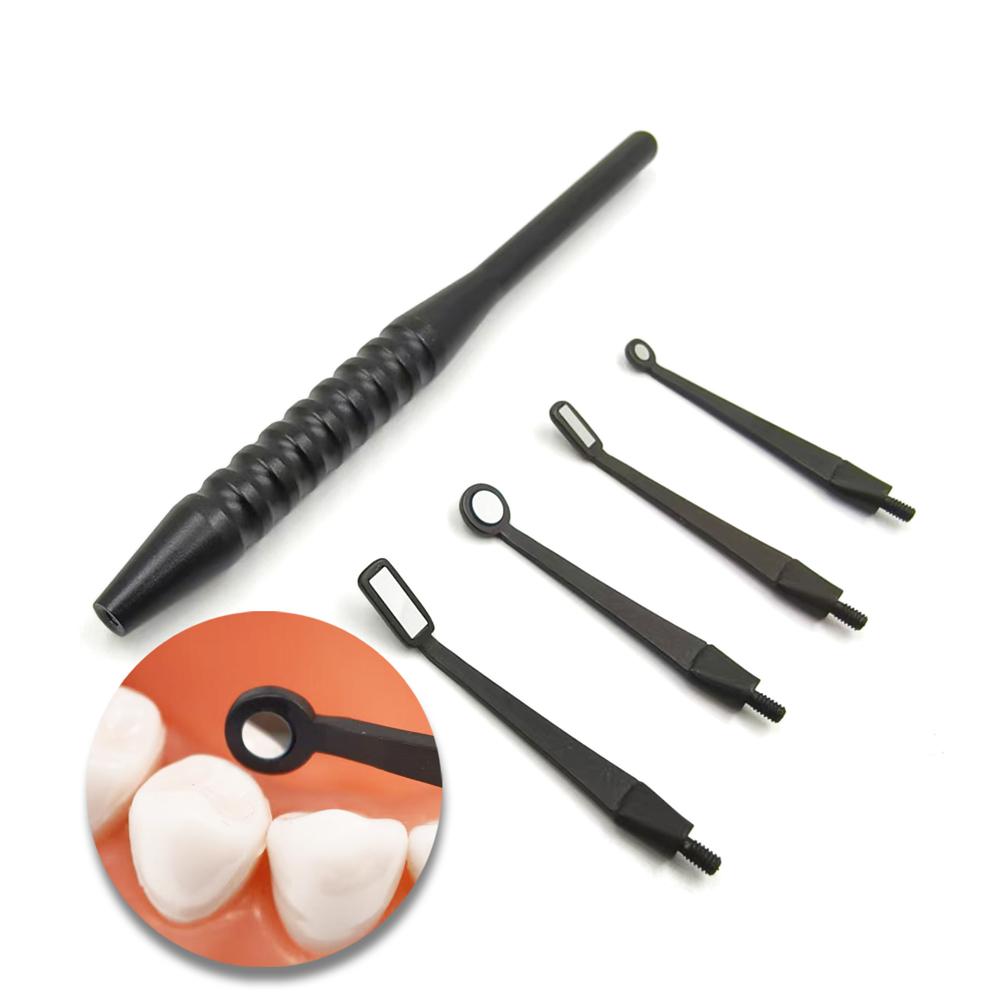 Dünner Dental-Mikro-Mundspiegelreflektor mit abnehmbarem Griff, autoklavierbares Odontoskop, multifunktionales Prüfwerkzeug