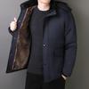 Herren Winter Große Größe Kapuzenjacke Warm Winter Verdickt Schnee Winddicht Warme Jacke
