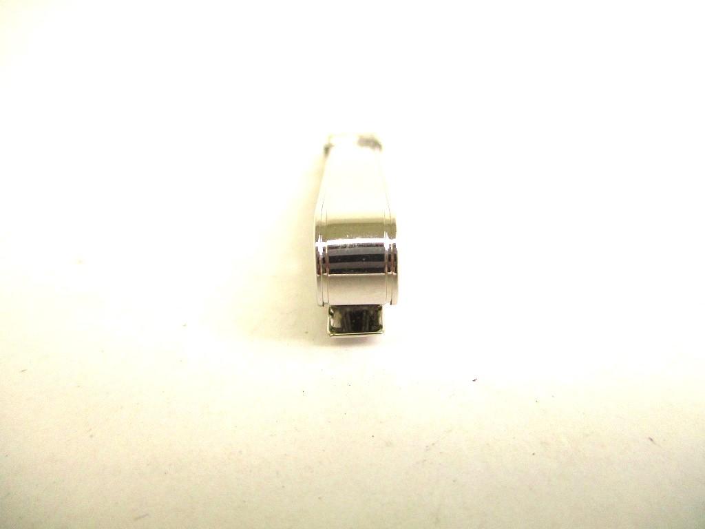Authentic LOUIS VUITTON Silver Steel LV Motif Necktie Pin Tie Clip #a108  Refurbished