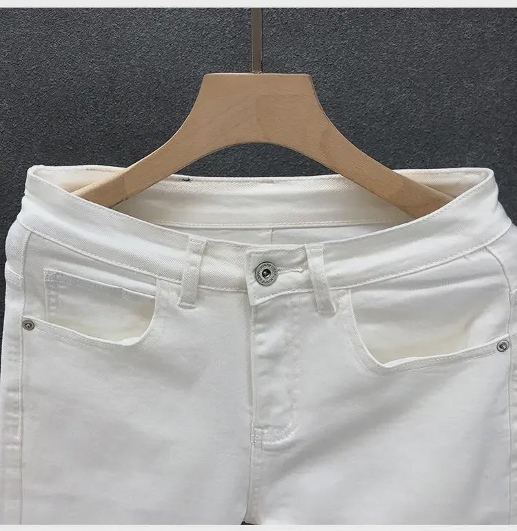 Men's Trendy Slim Fit Black Skinny Jeans - Nine-Point Casual Style