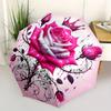 1pc Glamorous Pink Rose with Crown Umbrella with Plastic Handle,Suitable for All Seasons Home Travel Outdoor UmbrellaB1828