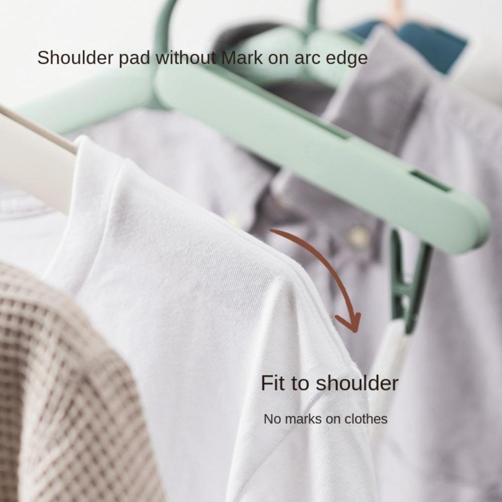 2PCS Nordic Style Portable Hanger Plastic Multifunctional Hanger Travel Folding Hanger  Travel Use