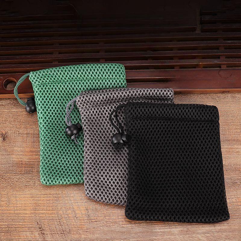 Sandwich Mesh Bag, Nylon Drawstring, Mesh Eye Bag, Dustproof, Storage, Breathable, Drawstring Bag, Thick Mesh Bag