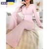 Herfst Winter Warm Slaapkleding Dames Pyjama Set Lange Mouw Tops en Lange Broeken Pak Huis Kleding Loungewear