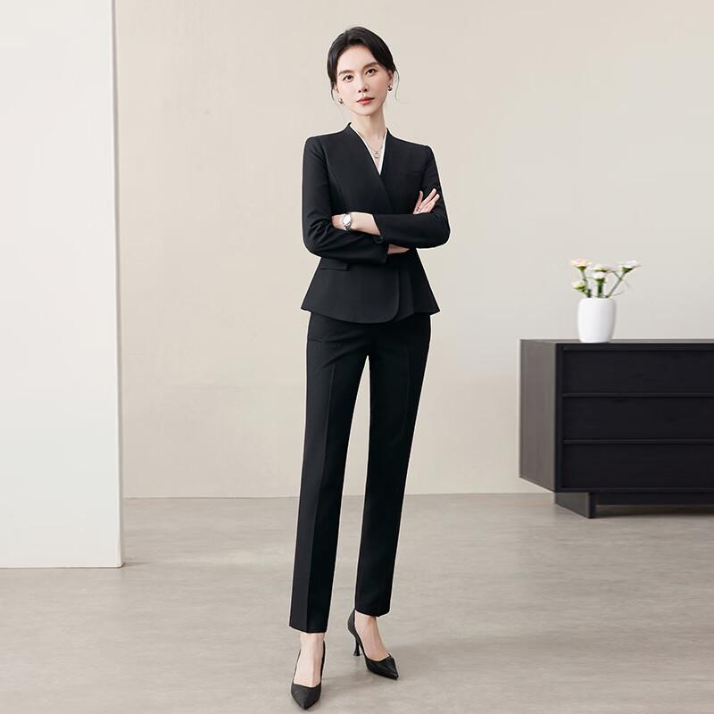 Women's Wrinkle-Free Professional Long-Sleeve Suit Set