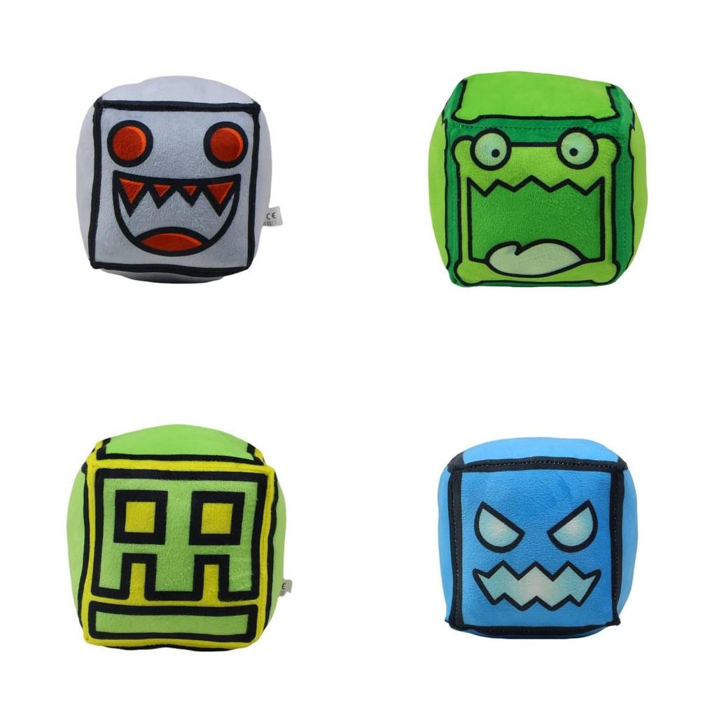 Adorable Geometry Dash Plush Toy With Unique Characters And Soft Pp Cotton Filling For Kids
