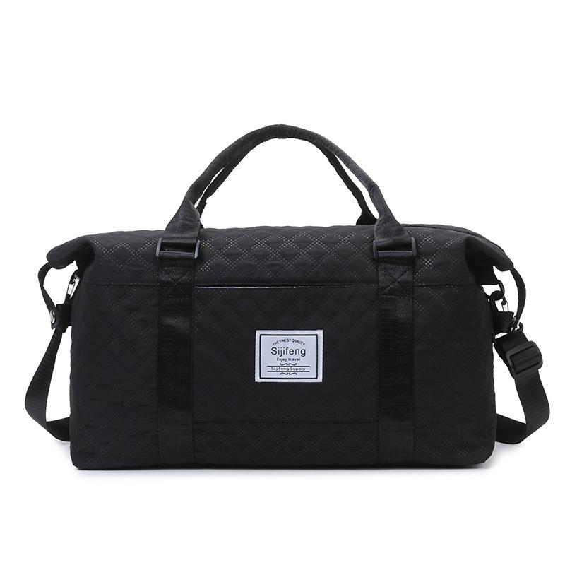 Travel bag Rhombus fitness bag large capacity leisure maternity accommodation portable shoulder bag short boarding luggage