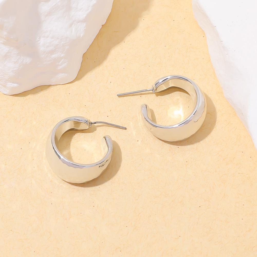 Geometric Personality Fashion Stud Earrings Ins European and American Acrylic Gold-plated Stud Earrings Set