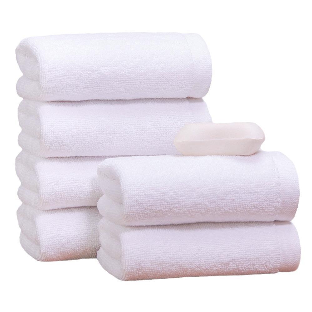 6 PC Bílý ručník Vana Spa Foot Spa Malý čtvercový ručník Hotel Club Univerzální Bavlněný Malý ručník lze vyšívat Pohodlné textilní ručníky pro domácnost