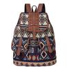 Rucksack im Ethno-Stil mit Retro-Muster Canvas Damen-Tasche Modisch und personalisiert Reise-Kordelzug Kleiner Rucksack KTY