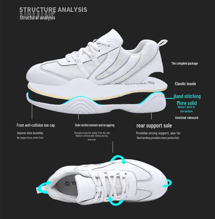 Yingrui Women's Aerobic Shoes: Soft Sole Cheerleading & Gymnastics Competition Shoes