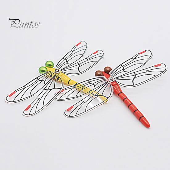 12CM Fake Dragonfly Decoration Weather-resistant Garden Fly Repellent Simulated Cartoon Dragonfly Model Toy Indoor Outdoor 3D Dragonfly Ornament