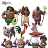 Figurine Moana 10pcs Anime Statuary Cake Ornament Christmas Gifts Garnish Toys
