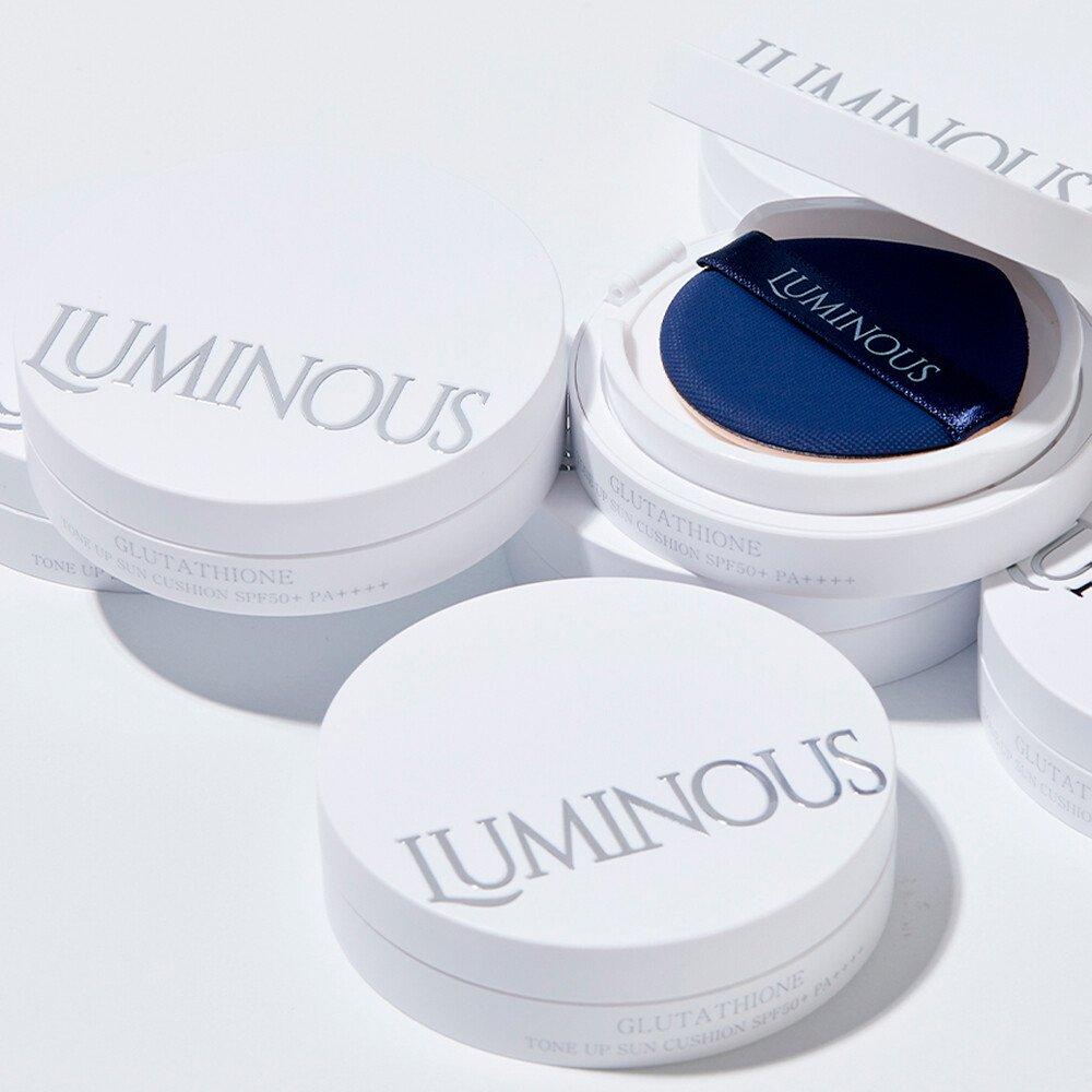 Luminous Glutathione Tone Up Sun Cushion 13g 2 Boxes Skin Whitening Wrinkle Improvement UV Protection