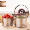 WATU Thickened Stainless Steel Seasoning Jar with Lid