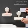 2pcs Suction Cup Soap Dish Soap Holders Wall Mounted Not Drilling Required Soap Box For Bathroom And Kitchen Soap Rack