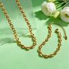 Punk StrapChain Necklace for Women Handmade Chain Necklaces Gold Plated Stainless Steel Chokers Jewelry Gift