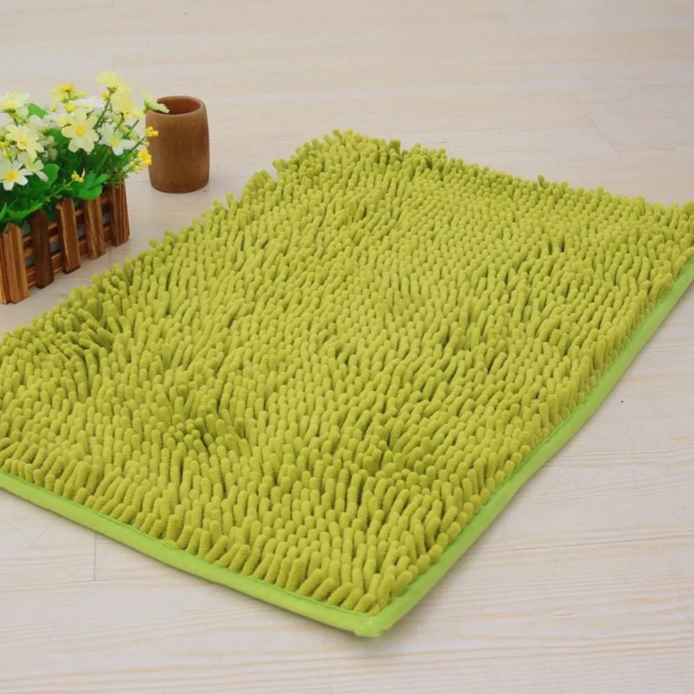 Neue 40*60cm Badematte Schimmelresistent Chenille Super Saugfähig Badematte Extra Weich Maschinenwaschbar Badezimmerteppich