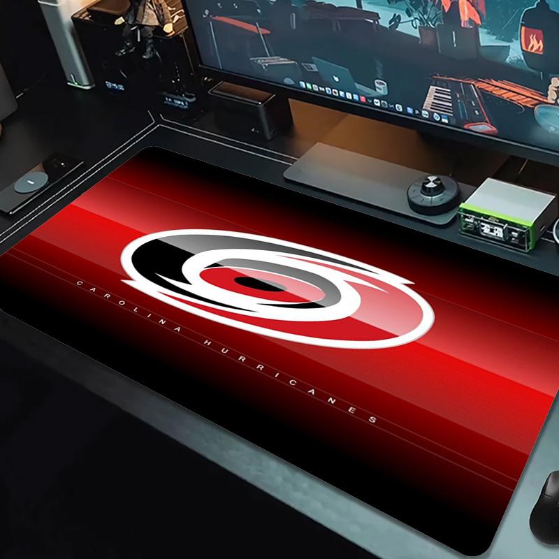 Carolina Hurricanes Logo Color Mouse Pad Large Gaming Table Cushion Non-slip Laptop Tablet Big Mousepad XXL Mat Mini PC Playmat With Lock edge