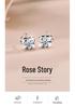 S925 Sterling Silver Rose Stud Earrings for Girls - 2025 Niche Design, Exquisite and Versatile Gift for Girlfriend.