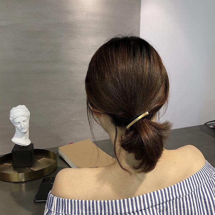 Korea New Metal Hair Scrunchies Hair Bands Ponytail Holder Rubber Band for Women Hair Ties Hair Rope Headband Hair Accessories