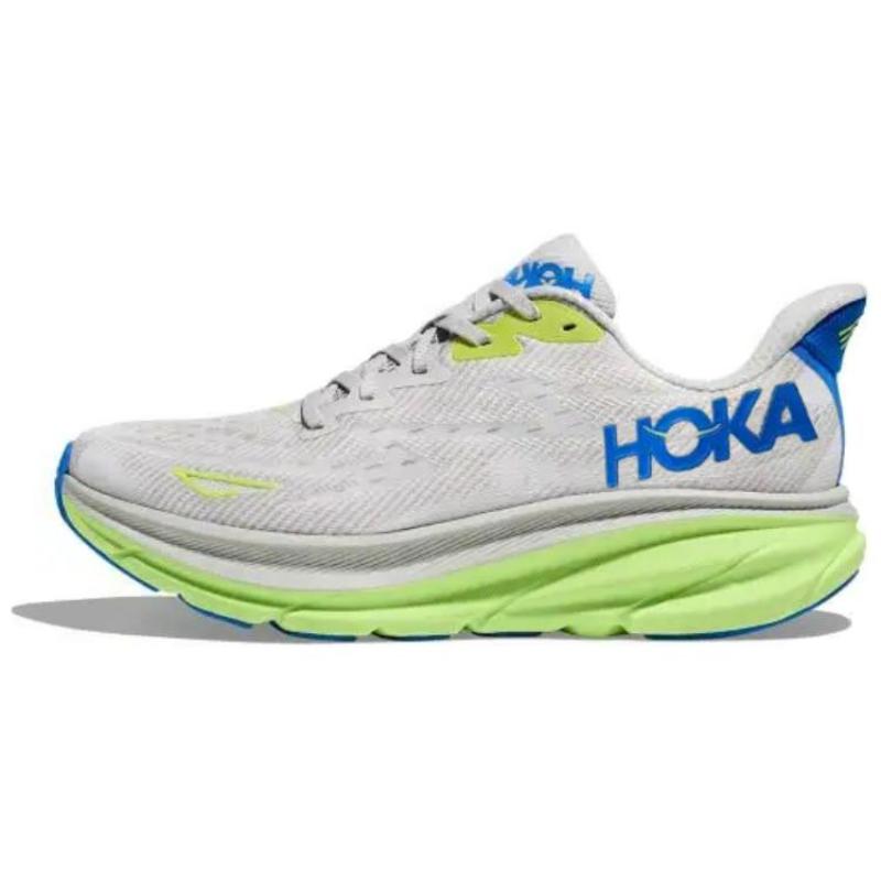 

HOKA ONE ONE Clifton 9 Anti-Slip Wear-Resistant Low-Top Running Shoes Men s Gray Green Blue Sneakers 1132210-stlc 40.5