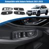 HAPPYHORSE Window Lift Switch Panel Frame Cover Trim Subaru Outback 2021-2023 Car Door Window Glasses Lifter Button Decoration Accessories (Carbon
