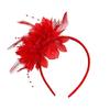 Sparkling Feathered Hairhoop Hair Ornament For Carnivals Celebration Soft Elastic Band Bright Color Hairband for Event