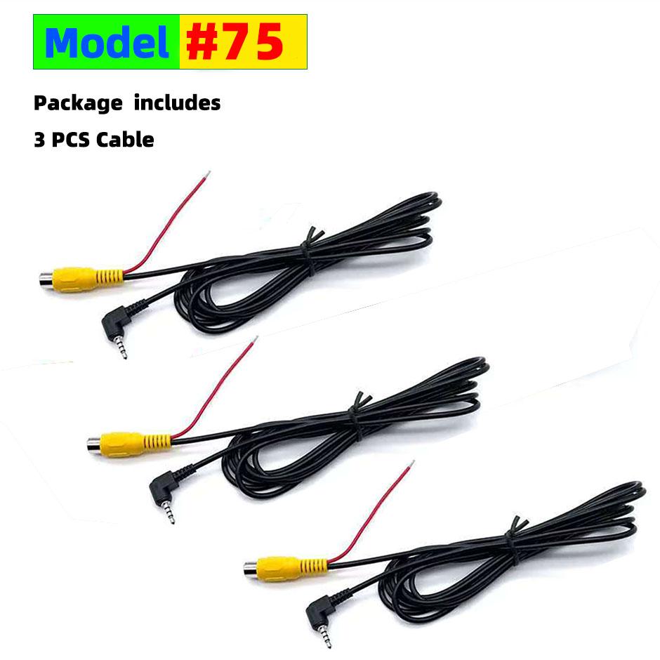 Rearview Camera Connection Cable RCA To 2.5mm AV Converter Cable Car Rear View Reverse Parking Camera for Car DVR Dashcam