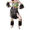 Hawaiian Grass Skirt Costume Set Adults Hawaiian Elastic Skirt Decorations for Luau Party Dress Beach Celebration Carnival