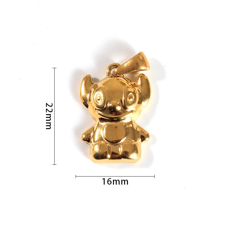 Stainless Steel Zodiac 18K Gold Owl Pendant Necklace - DIY Jewelry Accessory Gift