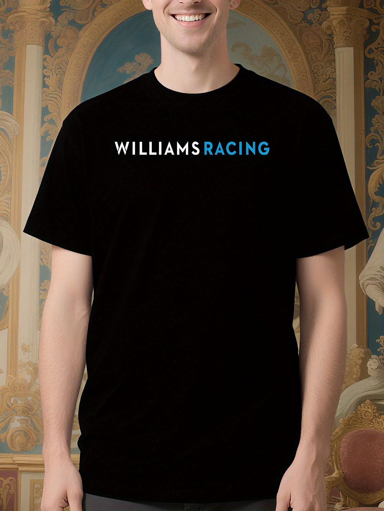 Williams Racing Team Logo Tshirt - Black with Blue and Wh... XXXL