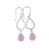 Rosenchalcedon Edelstein 925 Sterlingsilber Schmuck Handgefertigte Ohrringe 1,90" EE-16-14