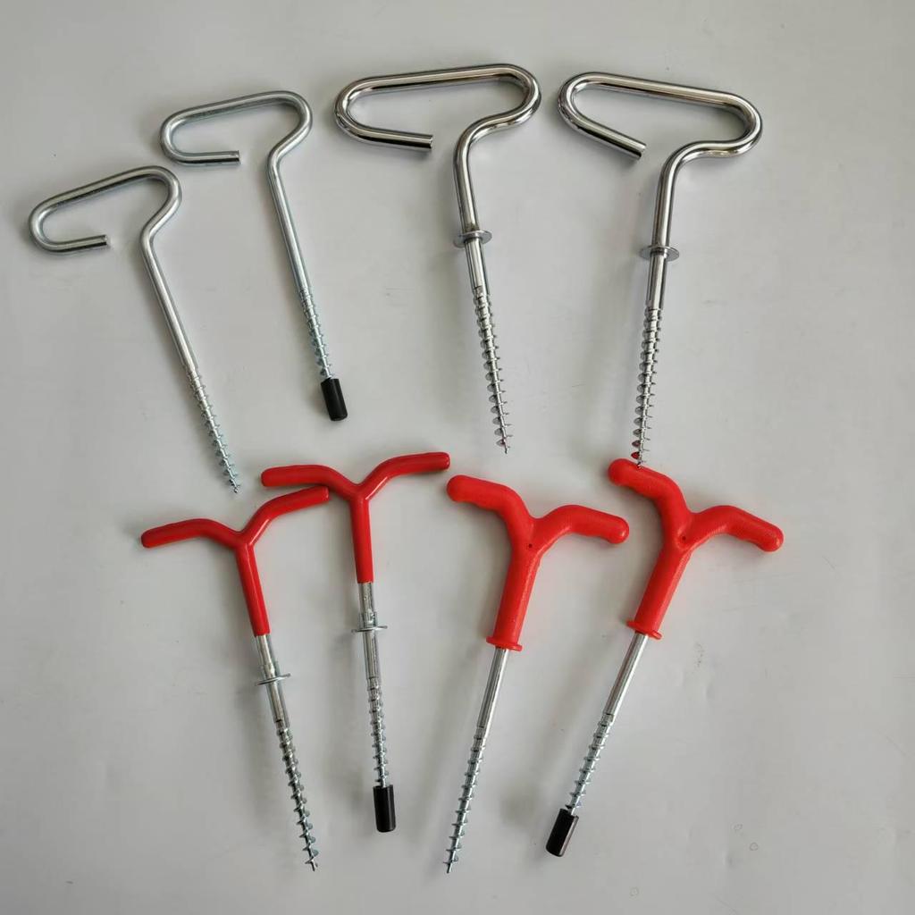 Ice Fishing Tent Ground Nail Fixer and Drill for Winter Angling Supplies