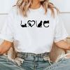 Women Black Cat Mom Love Print TShirt for Christmas Fashion Crew Neck Short Sleeve TShirt Casual Cat Lover Womens Clothing
