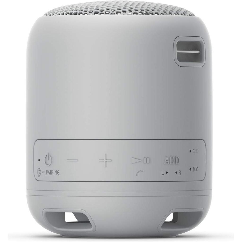 Sony Wireless Portable Speaker Waterproof Dustproof Bluetooth Compatible Deep Bass Model Mic Lightweight and Compact 2019 Model Gray H SRS-XB12 / / /